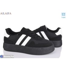 Кросівки жіночі на весну/осінь (8 пар р.36-41) чорний  "Latifa"