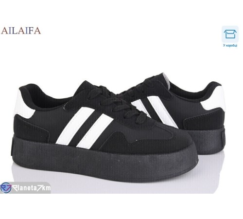 Кросівки жіночі на весну/осінь (8 пар р.36-41) чорний  "Latifa"