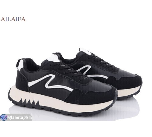 Кросівки жіночі на весну/осінь (8 пар р.36-41) чорний  "Latifa"