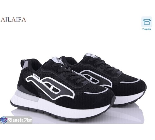 Кросівки жіночі на весну/осінь (8 пар р.36-41) чорний  "Latifa"