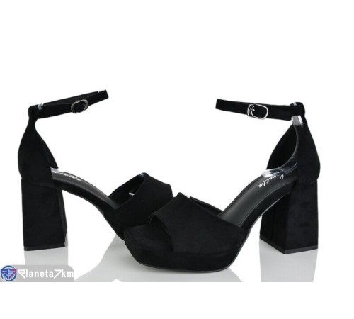 Босоніжки жіночі на літо (6 пар р.36-40) чорний  "LOREDANA"