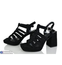 Босоніжки жіночі на літо (6 пар р.36-40) чорний  "LOREDANA"