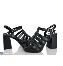 Босоніжки жіночі на літо (6 пар р.36-40) чорний  "LOREDANA"