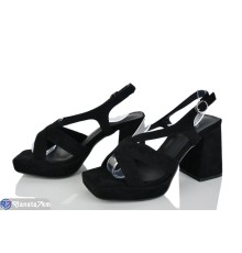 Босоніжки жіночі на літо (6 пар р.36-40) чорний  "LOREDANA"