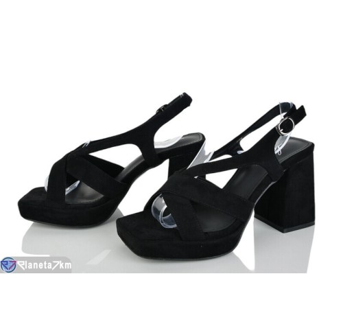 Босоніжки жіночі на літо (6 пар р.36-40) чорний  "LOREDANA"