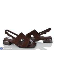 Босоніжки жіночі на літо (6 пар р.36-40) коричневий  "LOREDANA"