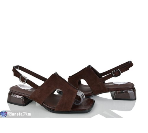 Босоніжки жіночі на літо (6 пар р.36-40) коричневий  "LOREDANA"