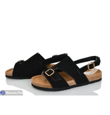 Босоніжки жіночі на літо (8 пар р.36-41) чорний  "LOREDANA"