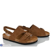 Босоніжки жіночі на літо (8 пар р.36-41) коричневий  "LOREDANA"