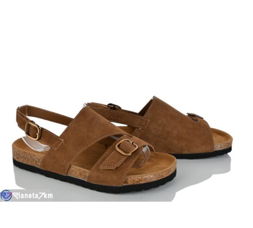 Босоніжки жіночі на літо (8 пар р.36-41) коричневий  "LOREDANA"
