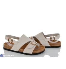 Босоніжки жіночі на літо (8 пар р.36-41) бежевий  "LOREDANA"