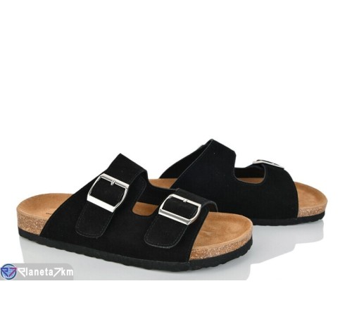 Шлепки жіночі на літо (8 пар р.36-41) чорний  "LOREDANA"