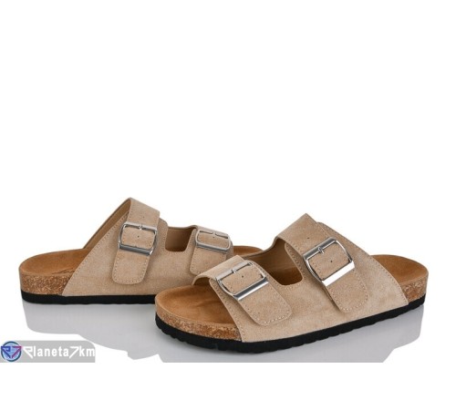 Шлепки жіночі на літо (8 пар р.36-41) бежевий  "LOREDANA"