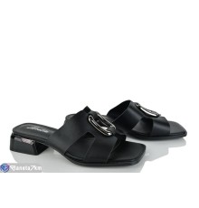 Шлепки жіночі на літо (6 пар р.36-40) чорний  "LOREDANA"