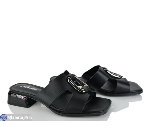 Шлепки жіночі на літо (6 пар р.36-40) чорний  "LOREDANA"