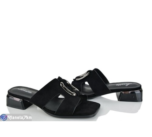 Шлепки жіночі на літо (6 пар р.36-40) чорний  "LOREDANA"