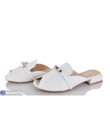 Шлепки жіночі на літо (6 пар р.36-40) білий  "LOREDANA"