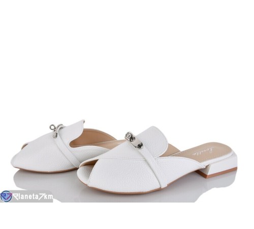 Шлепки жіночі на літо (6 пар р.36-40) білий  "LOREDANA"