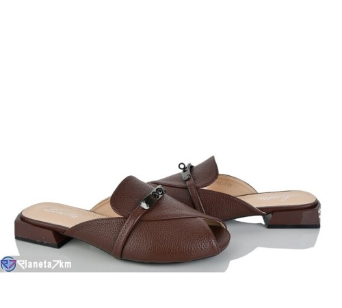 Шлепки жіночі на літо (6 пар р.36-40) коричневий  "LOREDANA"