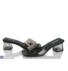 Шлепки жіночі на літо (6 пар р.36-40) чорний  "LOREDANA"