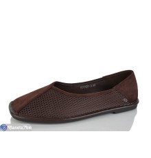 Балетки жіночі на літо (8 пар р.36-41) коричневий  "Lilin"