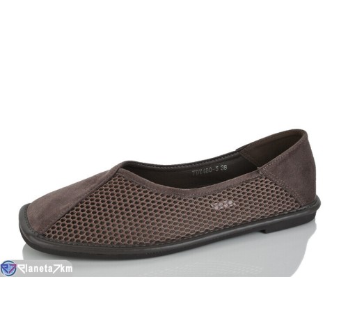 Балетки жіночі на літо (8 пар р.36-41) коричневий  "Lilin"