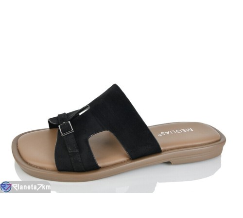 Шлепки жіночі на літо (8 пар р.36-41) чорний  "Lilin"