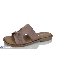 Шлепки жіночі на літо (8 пар р.36-41) коричневий  "Lilin"