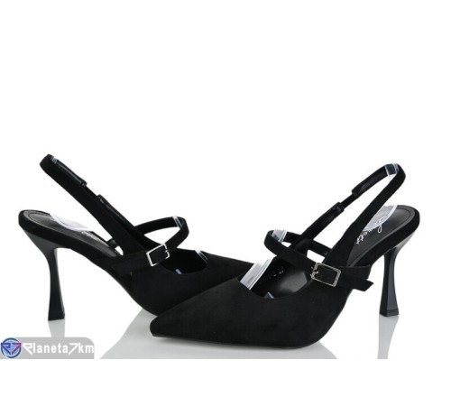 Туфлі жіночі на літо (6 пар р.36-40) чорний  "LOREDANA"