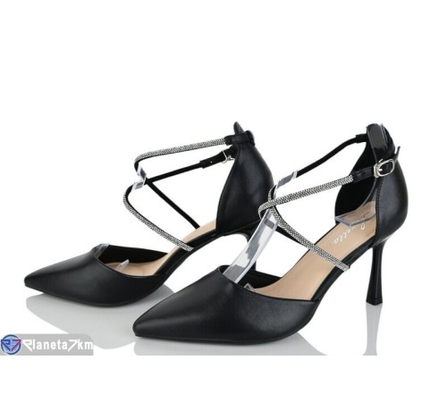 Туфлі жіночі на літо (6 пар р.36-40) чорний  "LOREDANA"