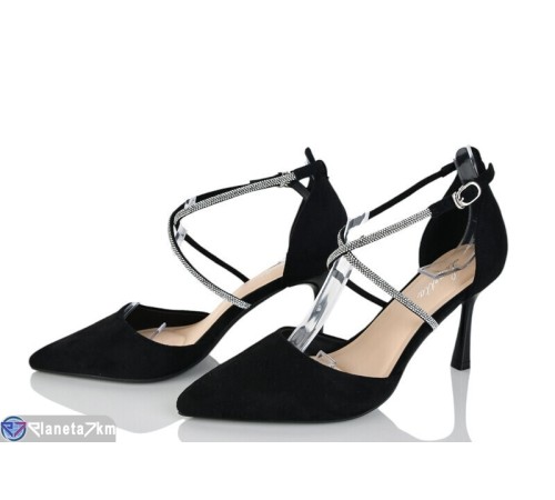 Туфлі жіночі на літо (6 пар р.36-40) чорний  "LOREDANA"