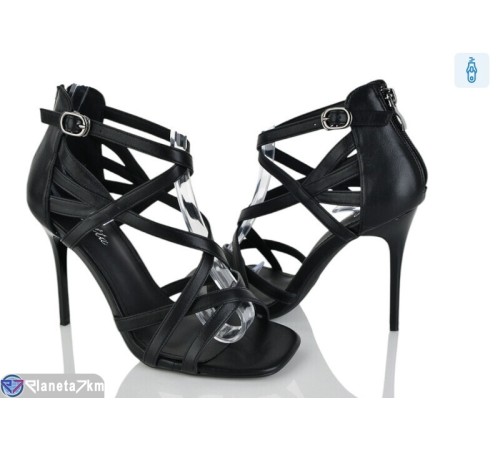 Босоніжки жіночі на літо (6 пар р.36-40) чорний  "LOREDANA"