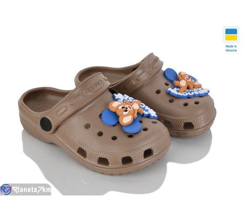Кроки дитячі на літо (6 пар р.24-29) коричневий  "Ladmir"