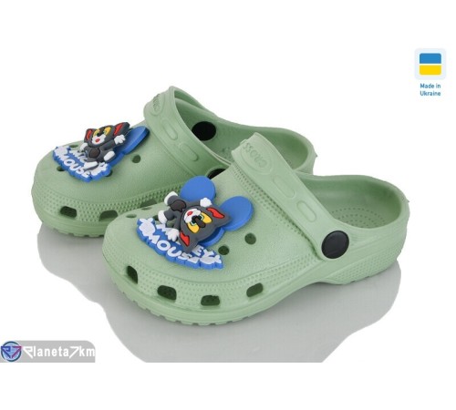 Кроки дитячі на літо (6 пар р.24-29) зелений  "Ladmir"