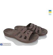 Шлепки жіночі на літо (6 пар р.36-41) коричневий  "Ladmir"