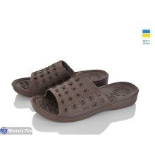Шлепки жіночі на літо (6 пар р.36-41) коричневий  "Ladmir"
