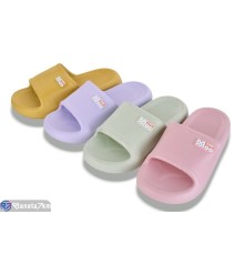 Шлепки жіночі на літо (12 пар р.36-41) мікс  "LEVLU"