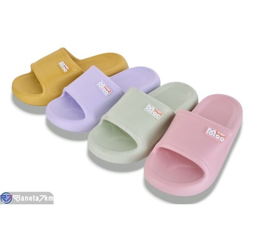 Шлепки жіночі на літо (12 пар р.36-41) мікс  "LEVLU"