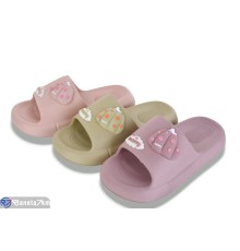 Шлепки жіночі на літо (12 пар р.36-41) мікс  "LEVLU"