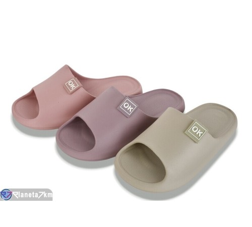 Шлепки жіночі на літо (12 пар р.36-41) мікс  "LEVLU"