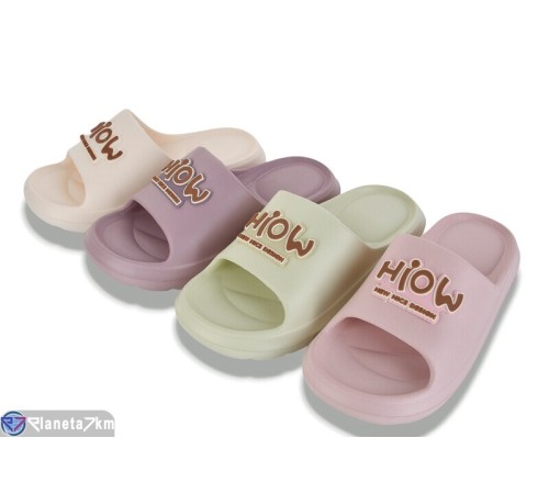 Шлепки жіночі на літо (12 пар р.36-41) мікс  "LEVLU"