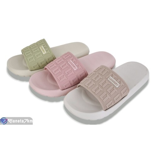 Шлепки жіночі на літо (12 пар р.36-41) мікс  "LEVLU"