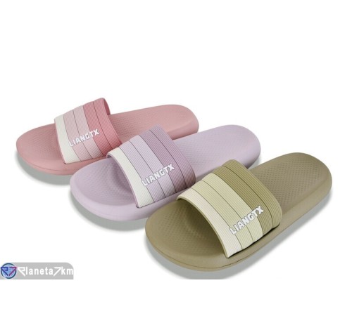 Шлепки жіночі на літо (12 пар р.36-41) мікс  "LEVLU"