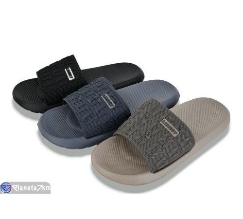 Шлепки чоловічі на літо (12 пар р.40-45) мікс  "LEVLU"