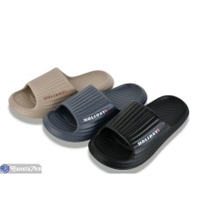 Шлепки чоловічі на літо (12 пар р.40-45) мікс  "LEVLU"