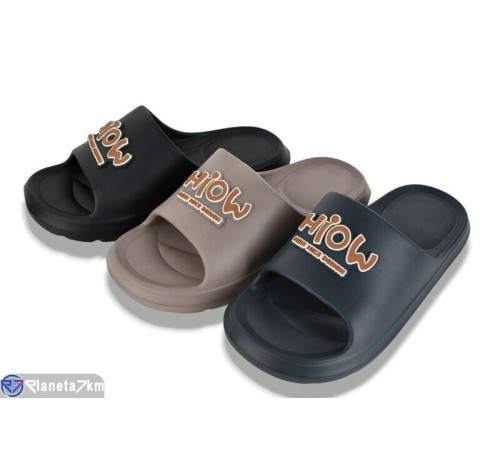 Шлепки чоловічі на літо (12 пар р.40-45) мікс  "LEVLU"