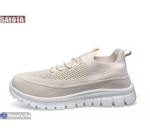 Кросівки жіночі на літо (8 пар р.36-41) бежевий  "Sayota"