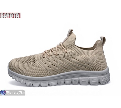 Кросівки чоловічі на літо (8 пар р.41-45) бежевий  "Sayota"