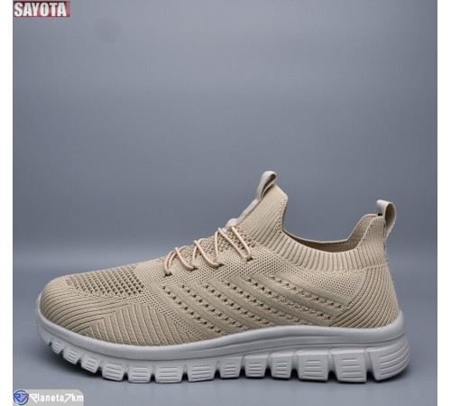 Кросівки чоловічі на літо (8 пар р.41-45) бежевий  "Sayota"