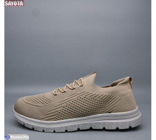 Кросівки чоловічі на літо (8 пар р.41-45) бежевий  "Sayota"